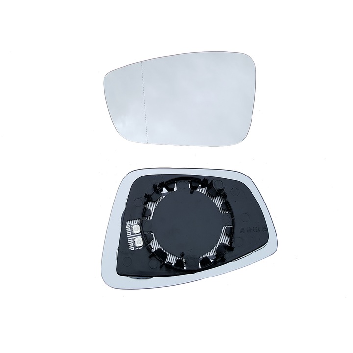 Insertie Oglinda, Skoda, Octavia Iii 2013, Sticla Convexa, Versiune Incalzita, Usor De Instalat, Alba