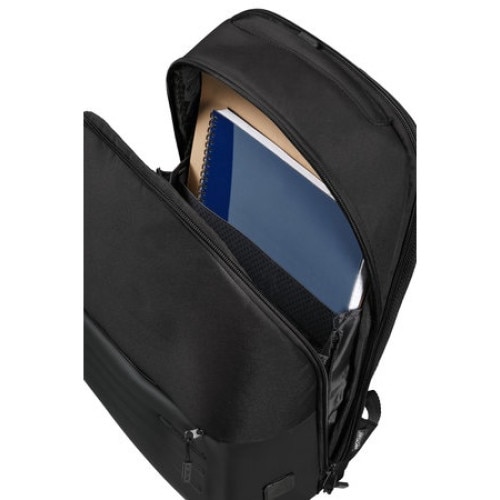 Rucsac laptop Stackd Biz, Samsonite, Poliester, 42.5 x 30 x 18 cm, Negru