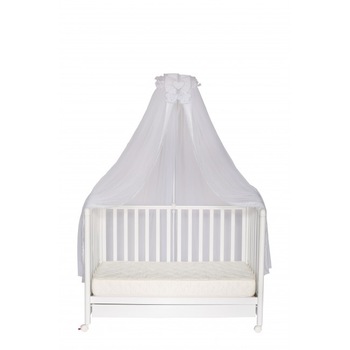 Baldachin patuturi cu suport de prindere Real Bears White, 620 x 180 cm Baldachin patuturi cu suport de prindere Real Bears White, 620 x 180 cm