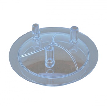 Capac transparent pentru bidon de 30 l la mulgatoare - 3 orificii Capac transparent pentru bidon de 30 l la mulgatoare - 3 orificii