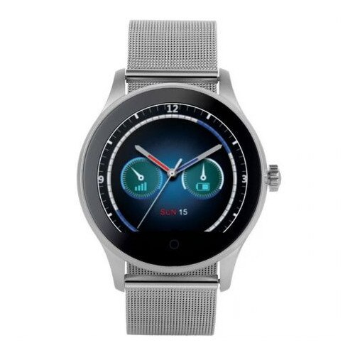 Ceas Smartwatch MCZ K88H Android IOS, Metalic, Argintiu