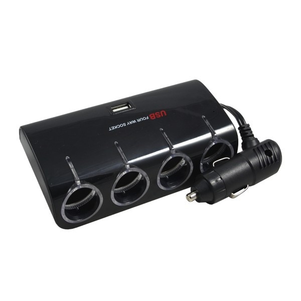 Prelungitor bricheta 4 cai cu fir si USB WF074