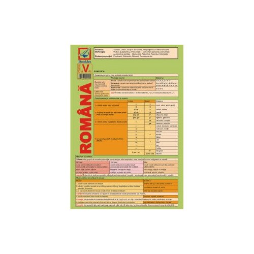 Pliant limba romana pentru clasa a 5-a