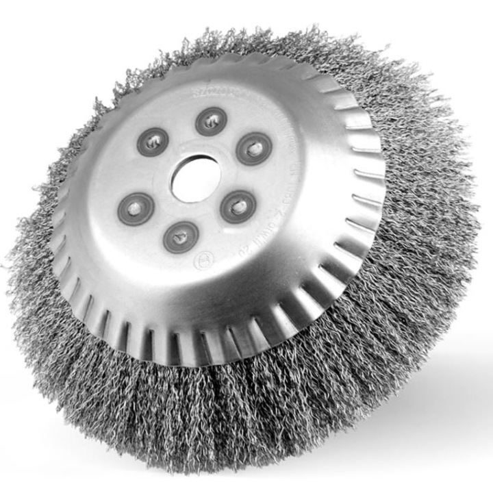 Perie pentru coase mecanice, UN, Otel, 200 mm, Argintiu