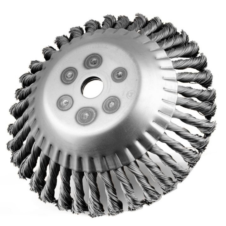 Perie de sarma, UN, Otel, 25.4 mm, Argintiu