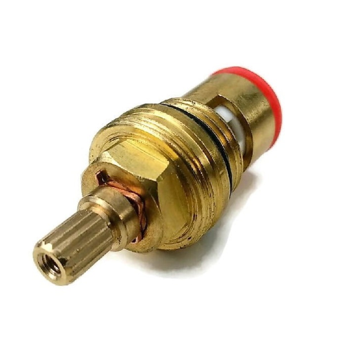 Duza baterie chiuveta, Un, Ceramica, 3/8'', Auriu