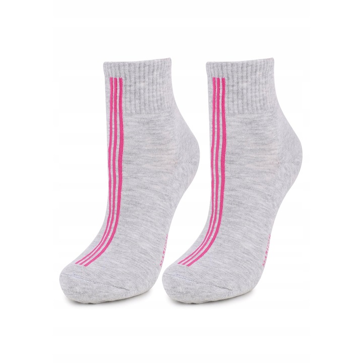 Noi sportzokni, Marilyn, Forte 57, pamut/poliamid, univerzalis, Szürke/Rózsaszín, One Size