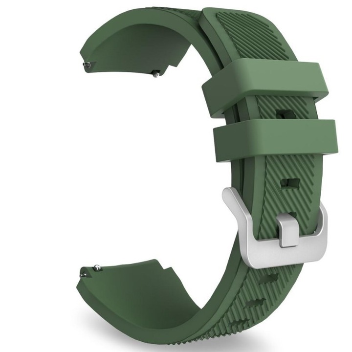 Curea pentru Amazfit GTR / GTR 2 / GTR 3 / GTR 4 / Huawei Watch GT 2 46mm / GT 3 46mm / Huawei Watch GT 2 Pro / Samsung Galaxy Watch 3 45 mm / 46 mm / Gear S3 / 22mm, verde inchis