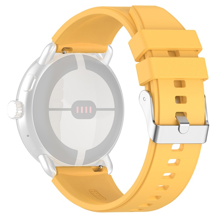 Curea pentru SHuawei Watch GT 2 (46mm)/GT 2 Pro/GT 3 Pro (46mm)/Ultimate, Xiaomi Watch S1 Techsuit Watchband 22mm (W026) Yellow