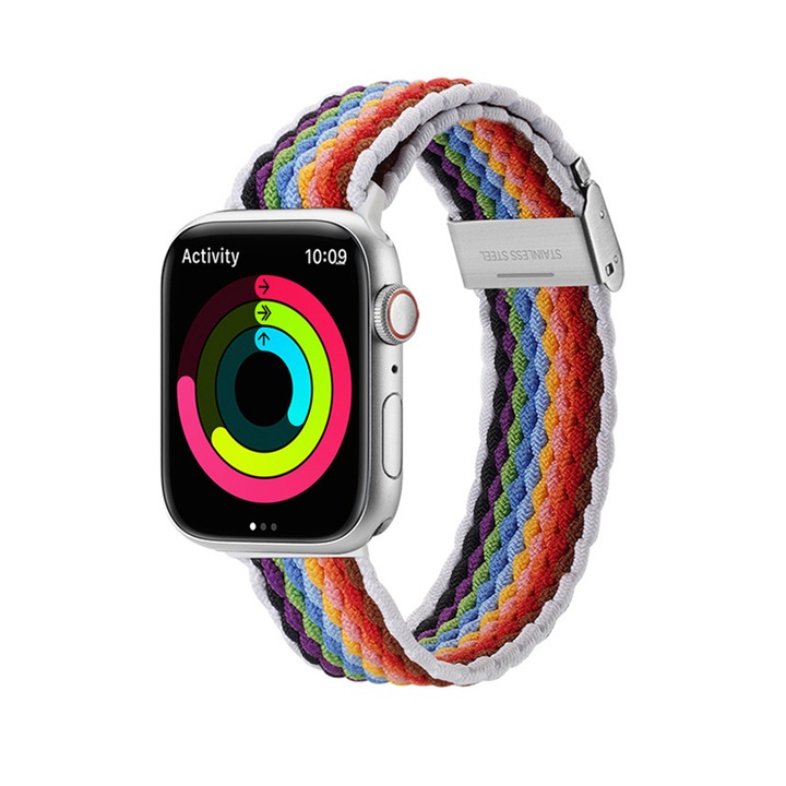 Szíj Apple Watchhoz 1/2/3/4/5/6/7/8/SE/SE 2 38/40/41mm, Mixture II Version, F813, PaleStripes