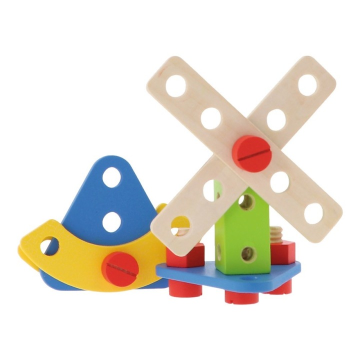 Set de constructie Trefl, 35 piese, multicolor