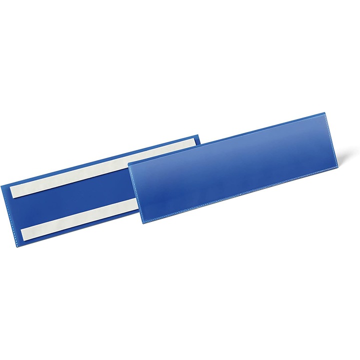 Set suporturi autoadezive pentru etichete logistice, Durable, DC, 297x74mm, 50 buc, Albastru
