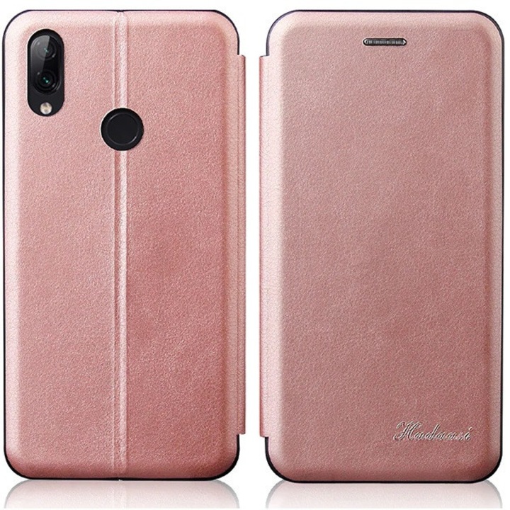 Huawei Honor 30 Lite / 30 Youth, Калъф със странично отваряне, стойка, Wooze Protect And Dress Book, червено злато (116517)