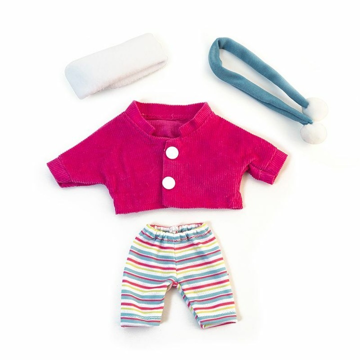 Téli ruha - 21 cm-es babához (lány)