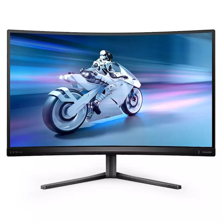 Гейминг монитор Philips 27M2C5500W/00 Evnia извит 27", VA LCD, 2560x1440, 0,5 ms (MPRT), HDMI - DP - USB - аудио, 240 Hz, режим LowBlue, черен