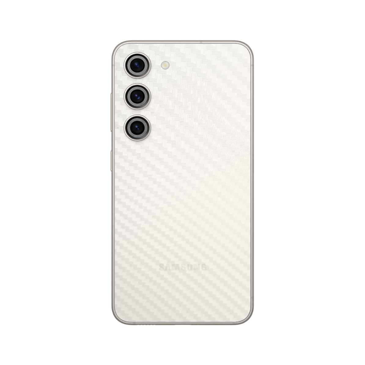 Folie Protectie iSkinz pentru Samsung Galaxy S23+ Plus 5G - Carbon Transparent Simple Cut, Skin Adeziv, Cover pentru Carcasa Spate