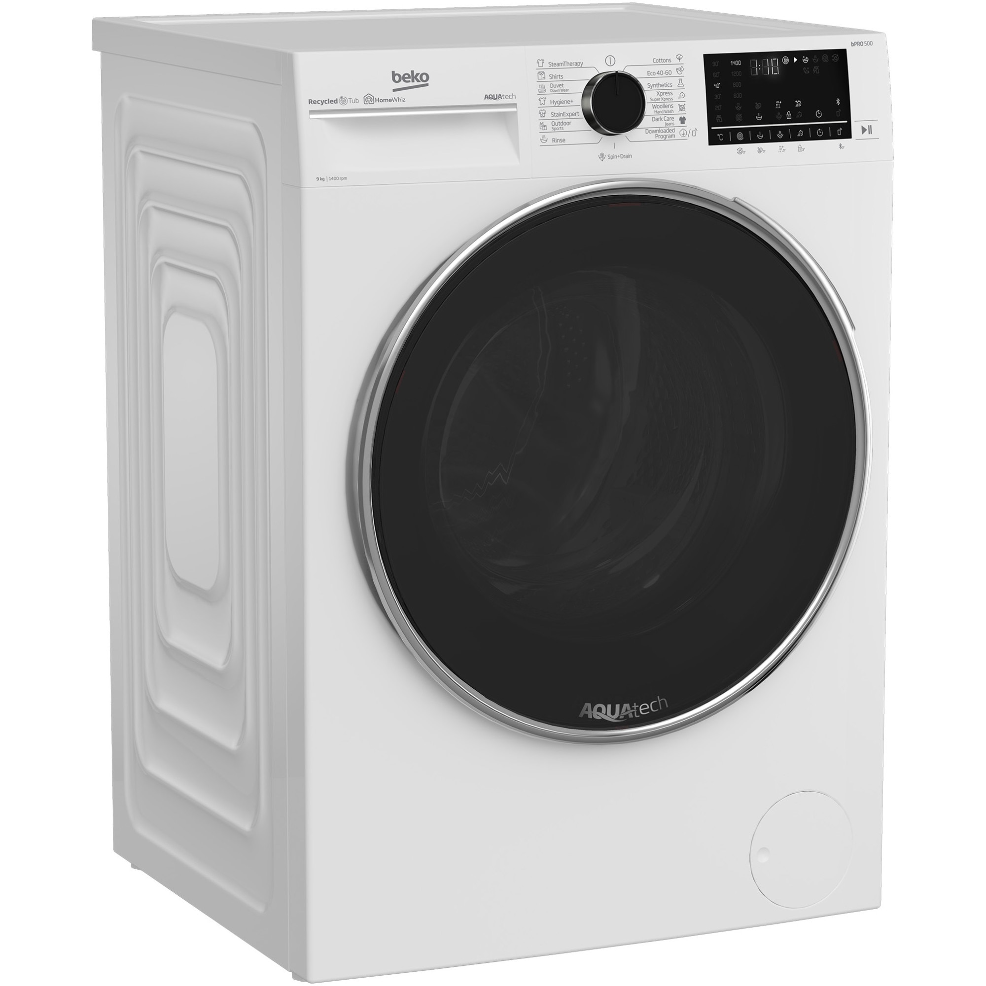 Пералня BEKO B5WFU59415W, AquaTech, SteamCure, 9 кг, 1400 об./мин ...