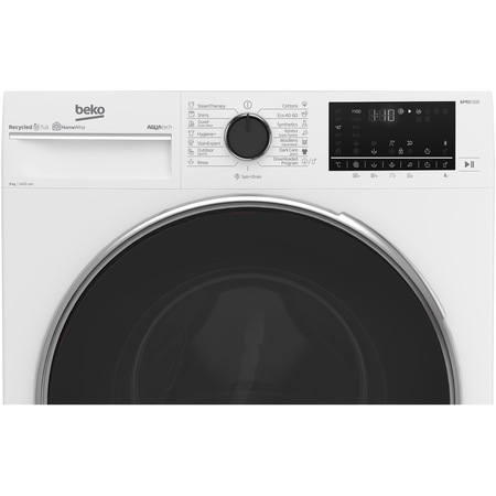 Пералня BEKO B5WFU59415W, AquaTech, SteamCure, 9 кг, 1400 об./мин., Клас А, Бял