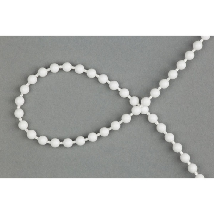 Fehér görgős lánc 4,5 mm*6 mm, 1 db 2 méter