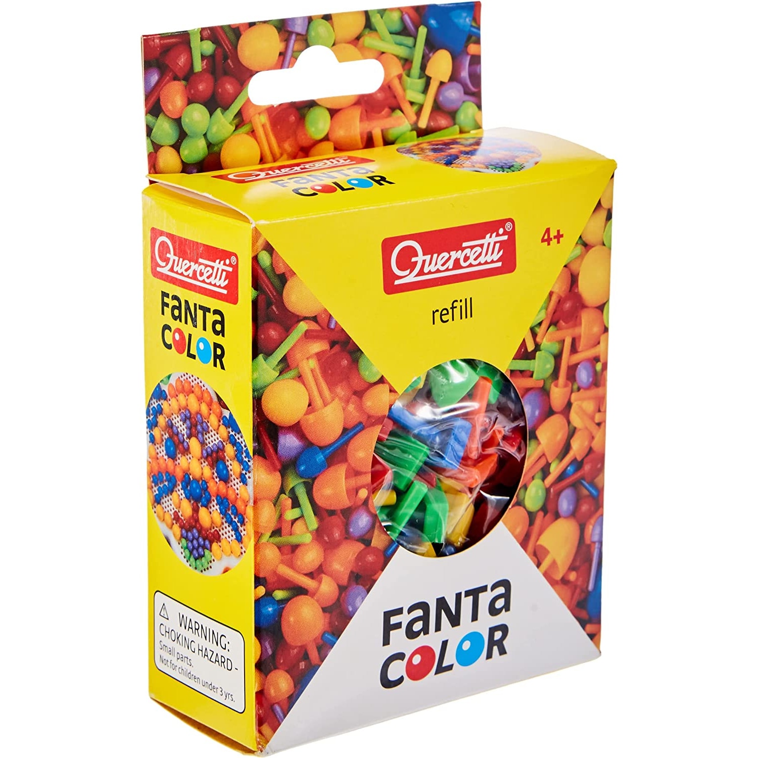 Recharge Quercetti FantaColor 2511 – 5 Mm – Mosaïques Carrées 5 Couleurs – Fabriqué En Italie