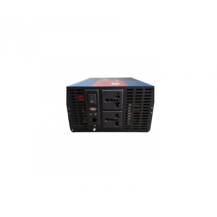 Инвертор Klausstech Pure Sine, 1000 W мощност, 24v захранване, кабели за свързване на батерията