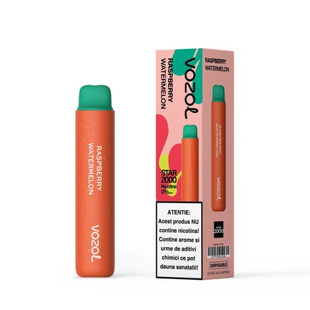 Kit Tigara Electronica Vozol Star 2000 Puff 0% Raspberry Watermelon ...