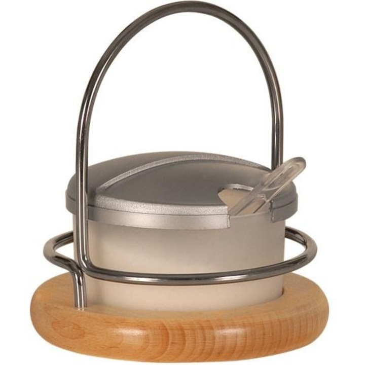 Zaharnita cu suport si capac 13x13x15 cm, Practic President line