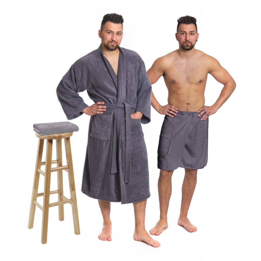 Set Di 3 Pezzi Per Sauna, In Spugna, Kilt, Asciugamano Per Sauna
