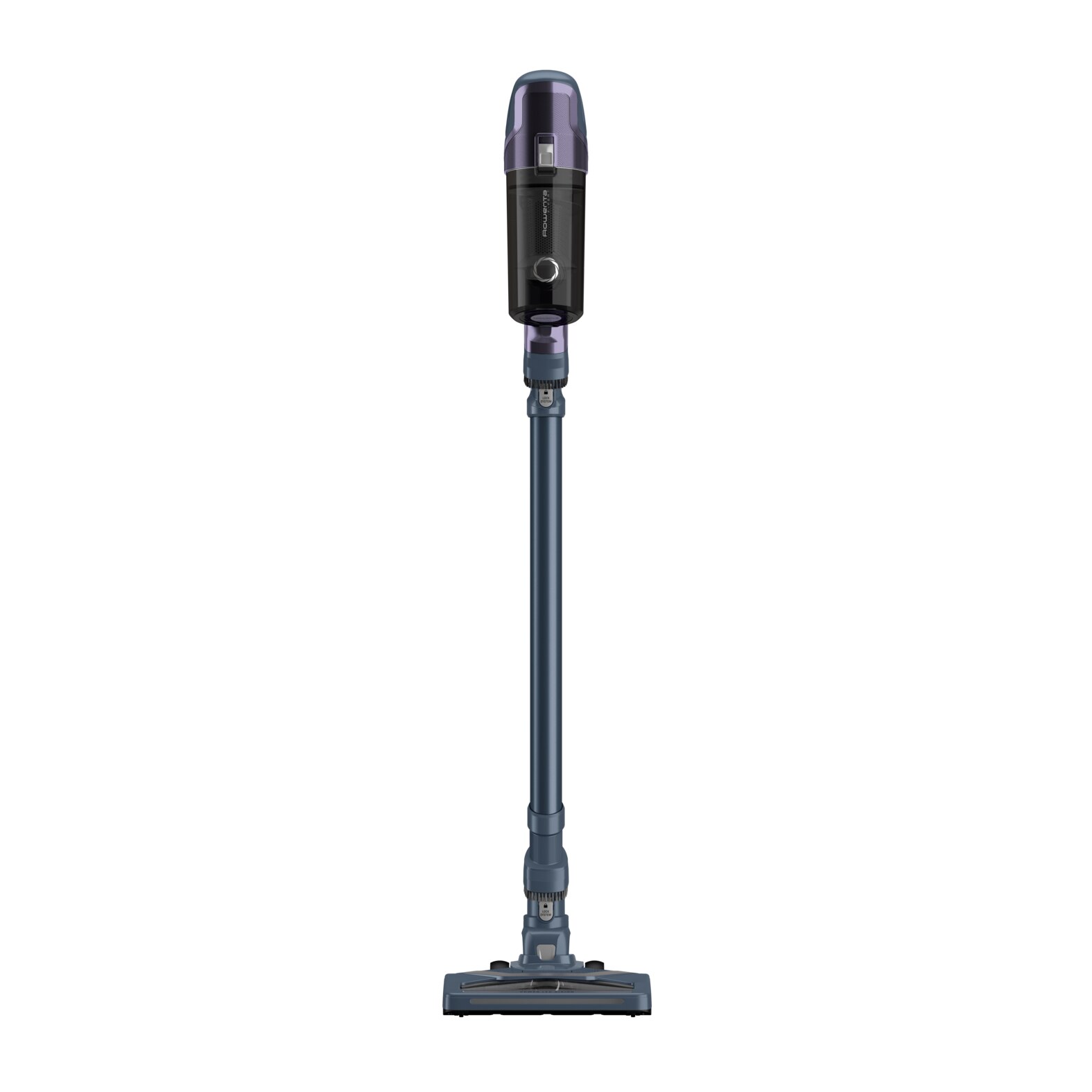 Aspirator vertical Rowenta X-Pert 6.60 Essential RH6838WO, 100W, autonomie 45 min, capacitate praf 0.55L, perie tapiterie, duza spatii inguste, baza de incarcare, albastru & mov