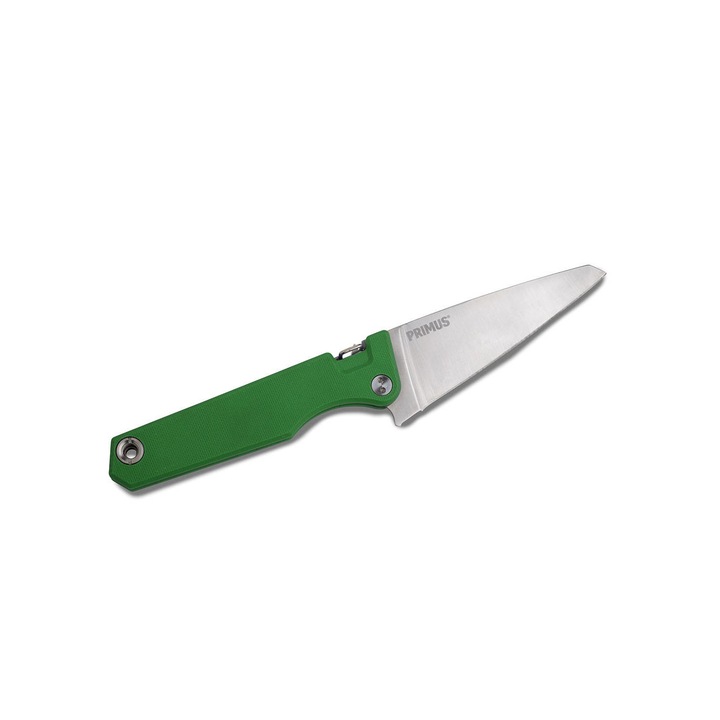 Cutit de buzunar, Primus, Inox/Plastic, 10cm, Verde