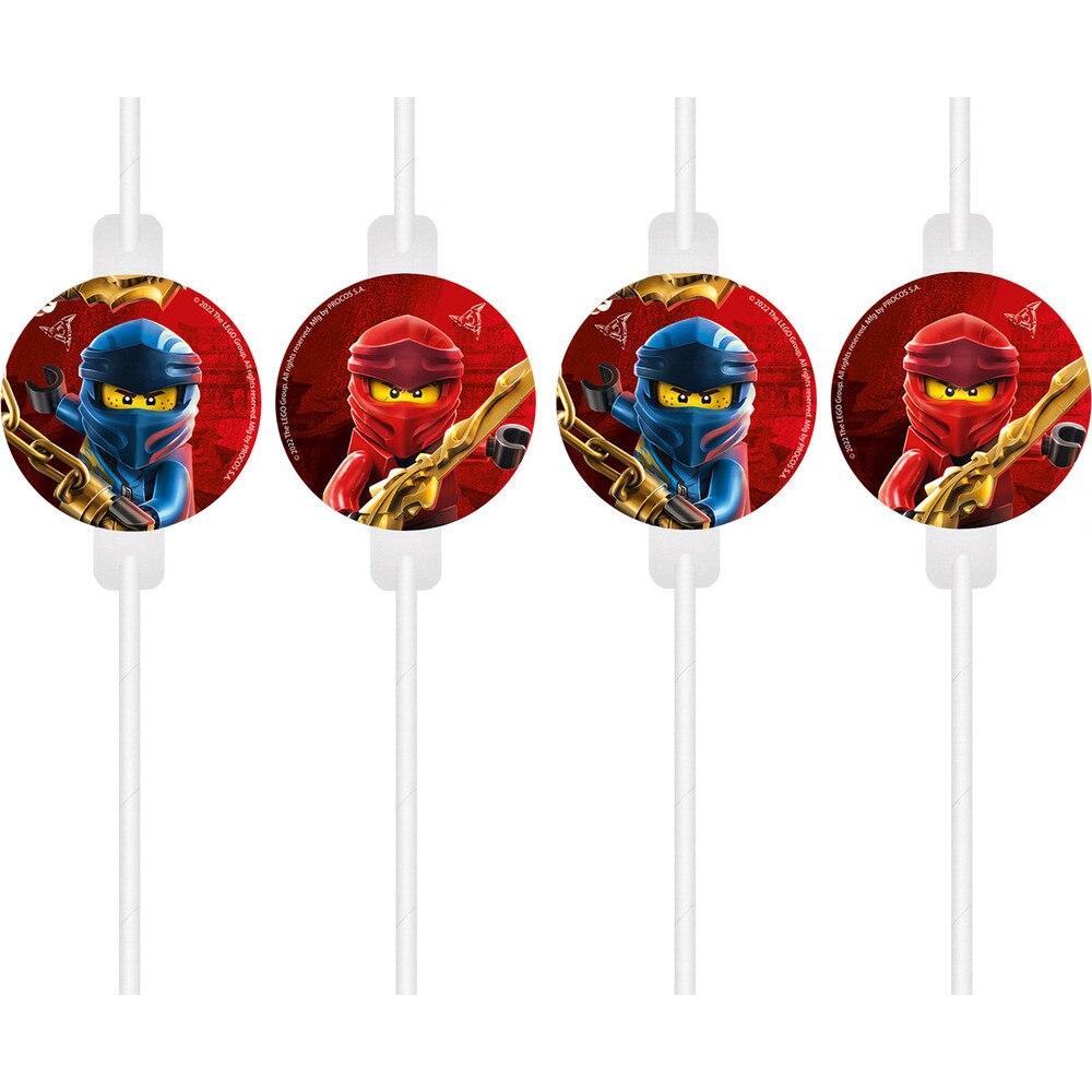 Set 4 Paie de Bautura cu medalion LEGO Ninjago, 94104 - eMAG.ro