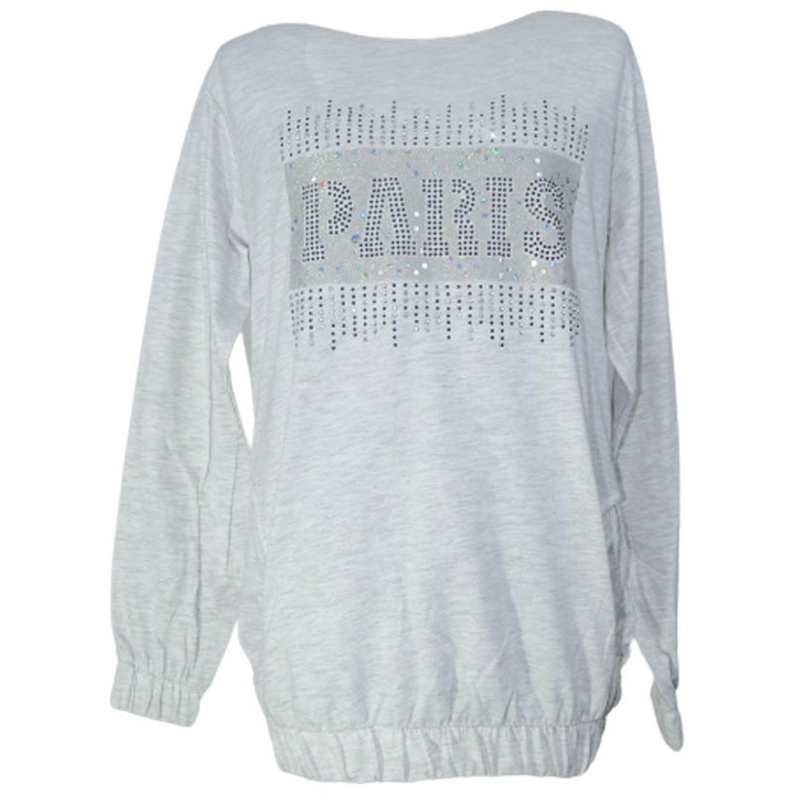 Bluza cu maneca lunga pentru fete OLC SVR 230323-11-152, Gri 93526