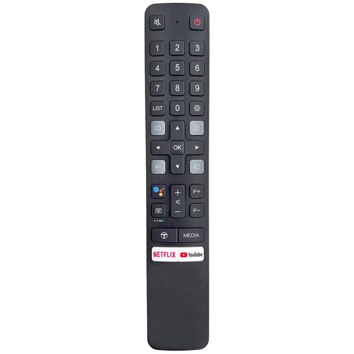 Дистанционно управление за Smart TV TCL RC901V FMR1, x-remote, гласова функция, Netflix, YouTube, черно
