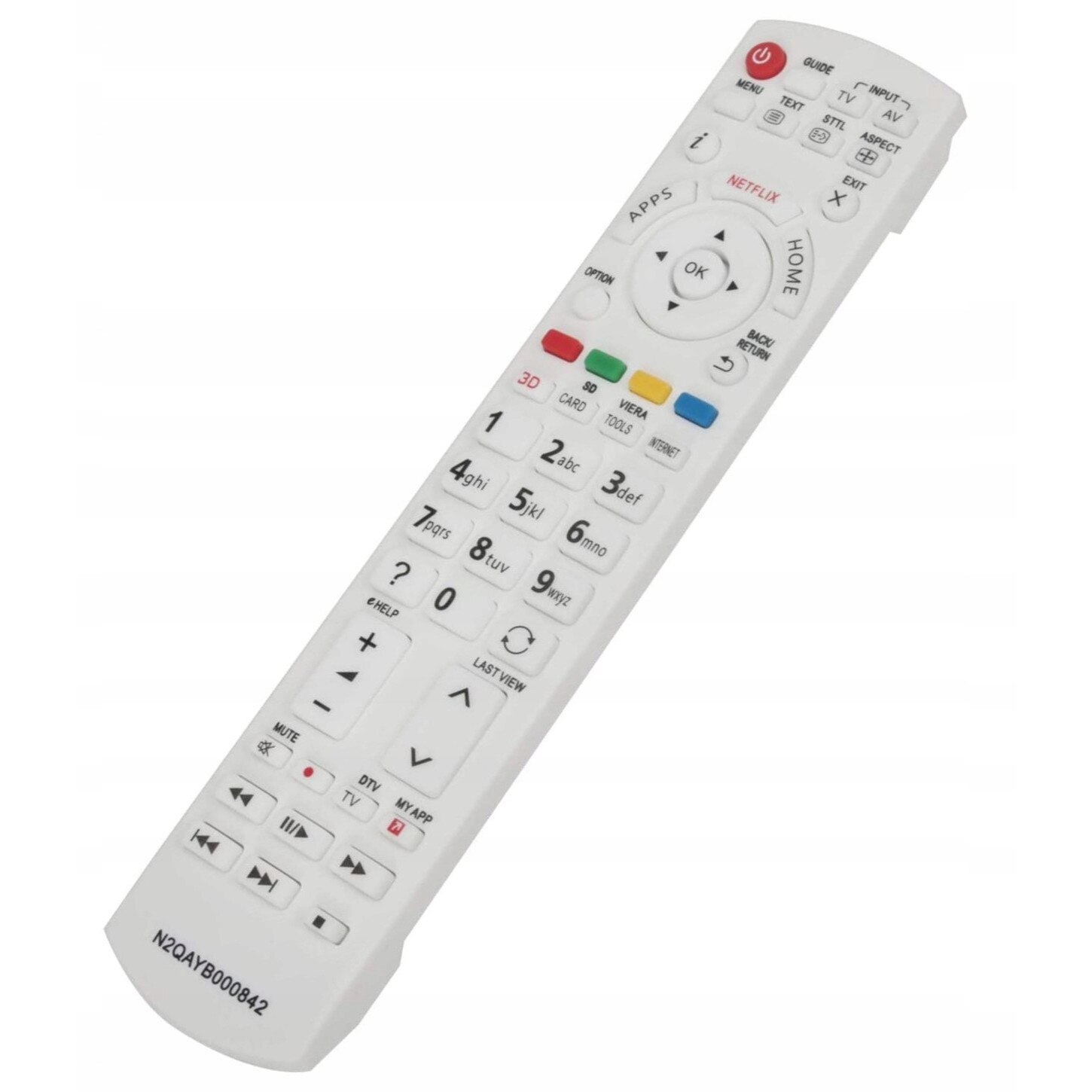 Telecomanda Pentru Panasonic N2QAYB000842, X-remote, Netflix, Alb - EMAG.ro