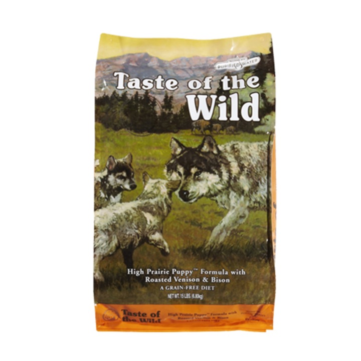 Taste of the Wild High Prairie sült őzes és bölényes kutyatáp, Junior, 2kg