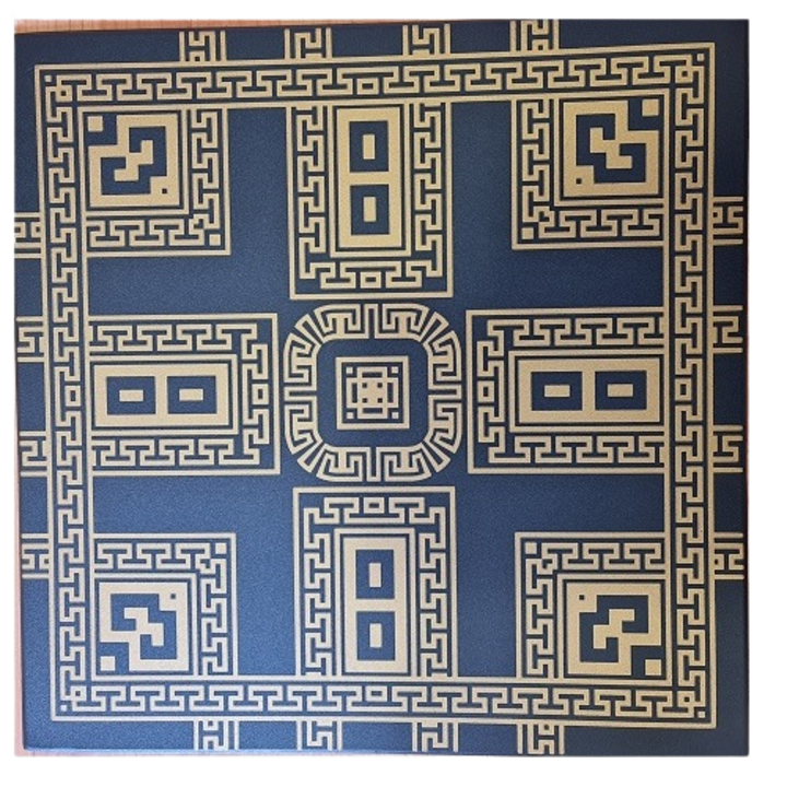 Пано за таван LOGODOM WERSO 2, XPS, Черно - злато, комплект 8 бр