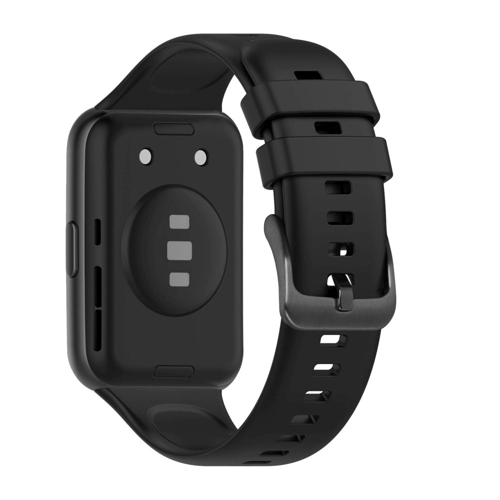 Каишка FIXED, Силиконова, За Huawei Watch FIT2, Черен - eMAG.bg