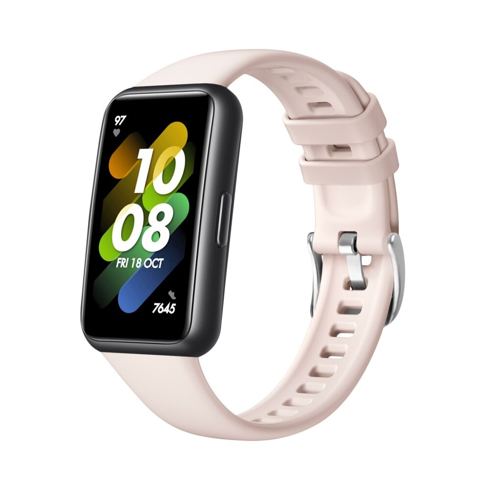 Каишка FIXED, Силиконова, За Huawei Band 7, Розов - eMAG.bg
