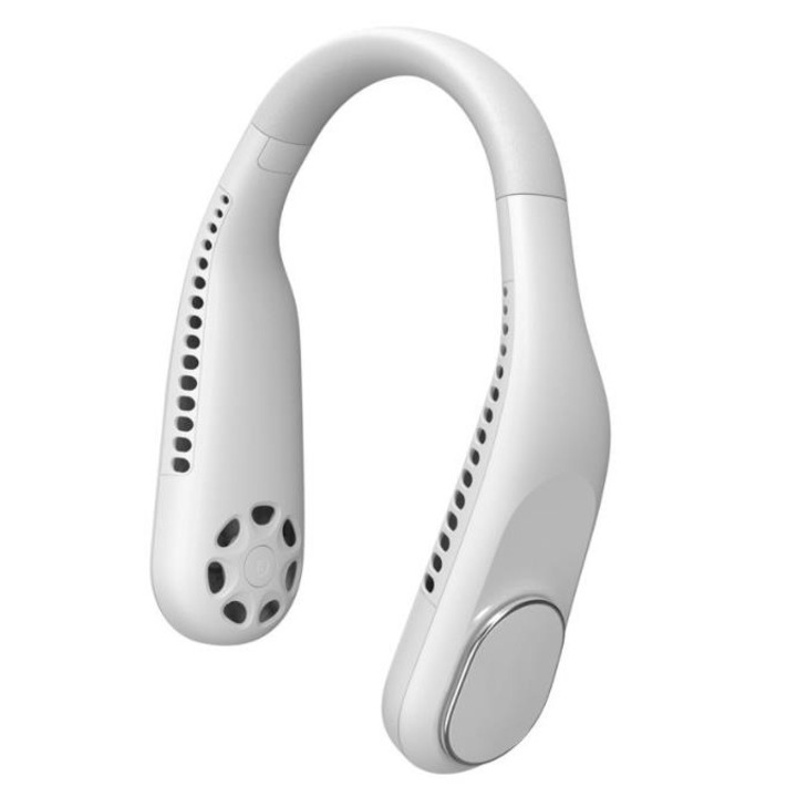 Преносим вентилатор, ZYuuan, USB, 3 степени на скорост, бял