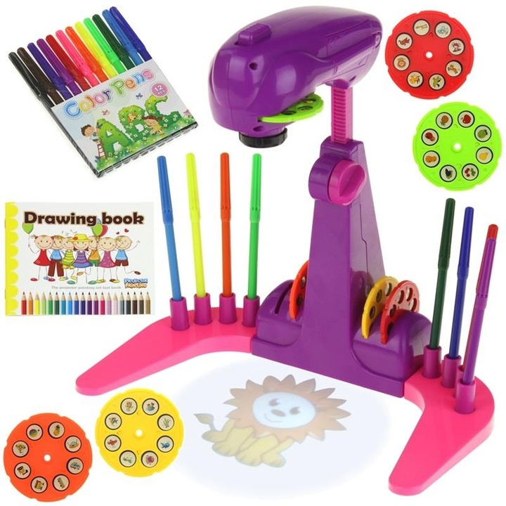 Rajzprojektor, Nobo Kids, 32 dia, lila