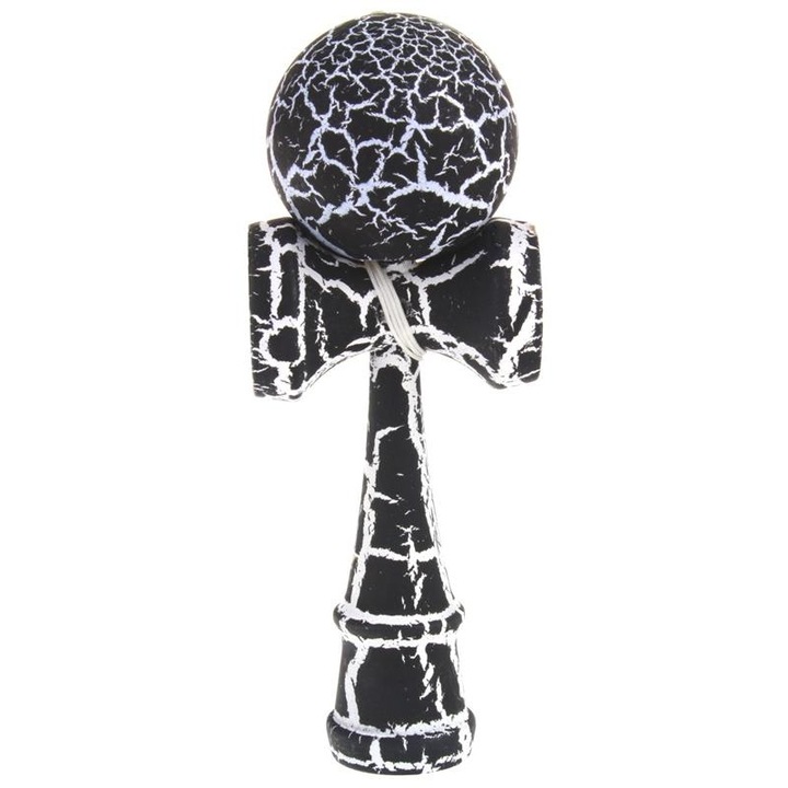 Kendama, Nobo Kids, Lemn, Negru/Alb