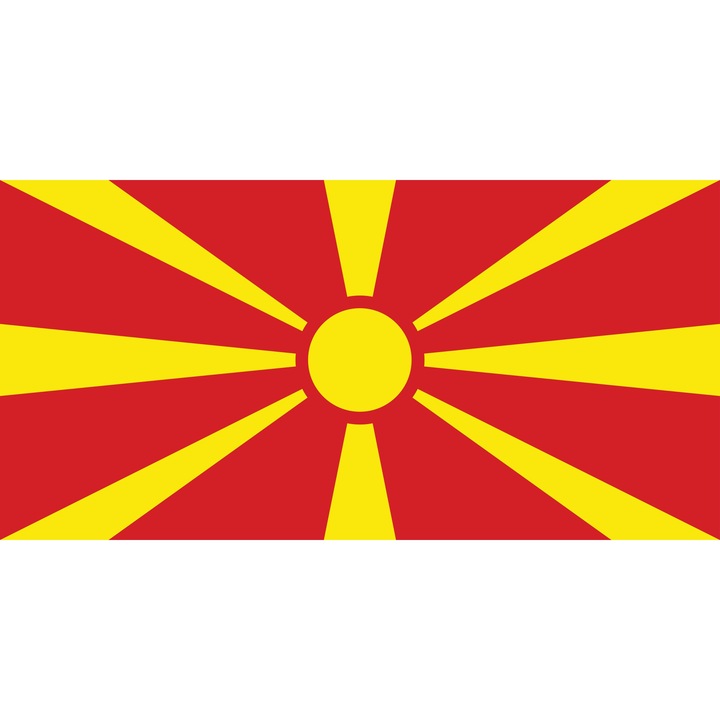 Macedónia zászló matrica matrica 10 cm