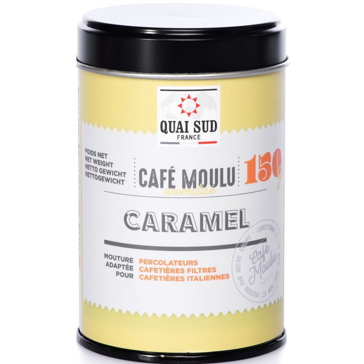 Cafea macinata cu aroma de caramel, 150 g