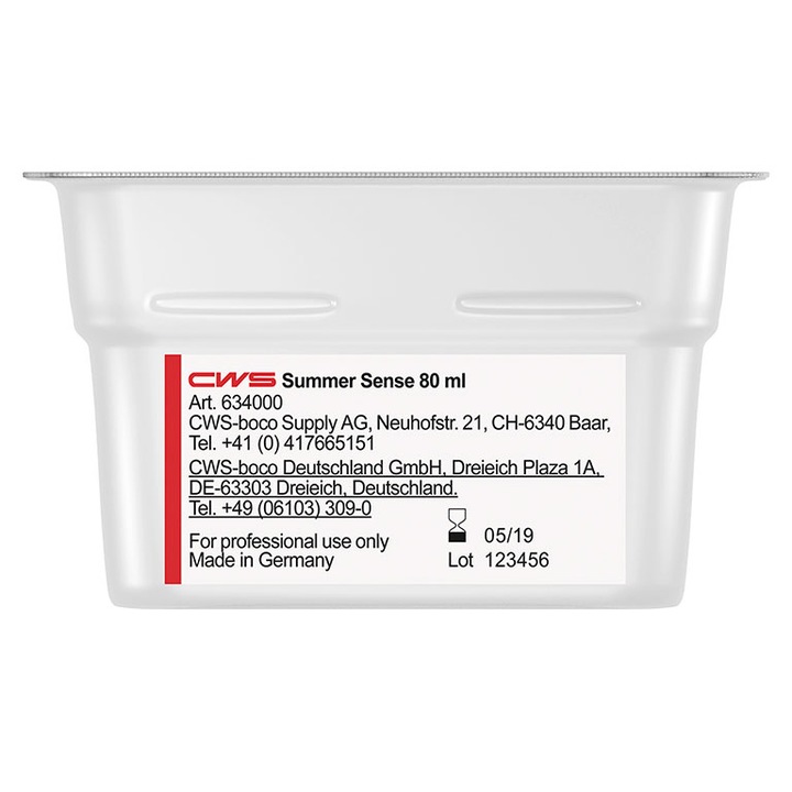 Rezerva pentru odorizant camera Summer Sense, CWS boco, 80 ml, Alb