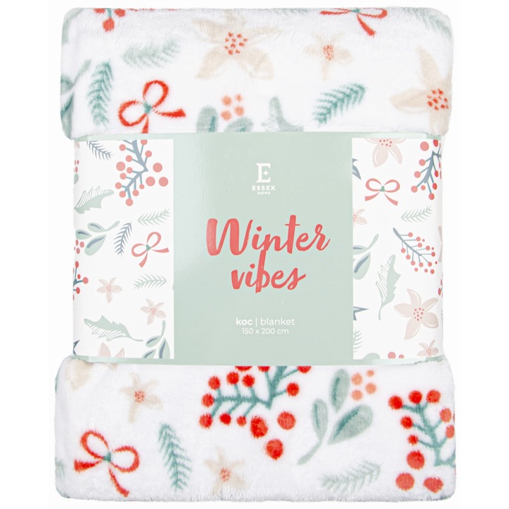 Patura festiva, Essex, Microfibra/Poliester, 150 x 200 cm, Multicolor