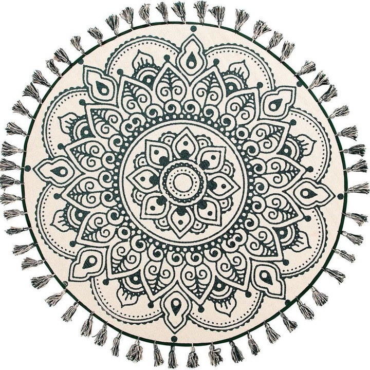 Covor Beliani 177163, 120x120 cm, Bej