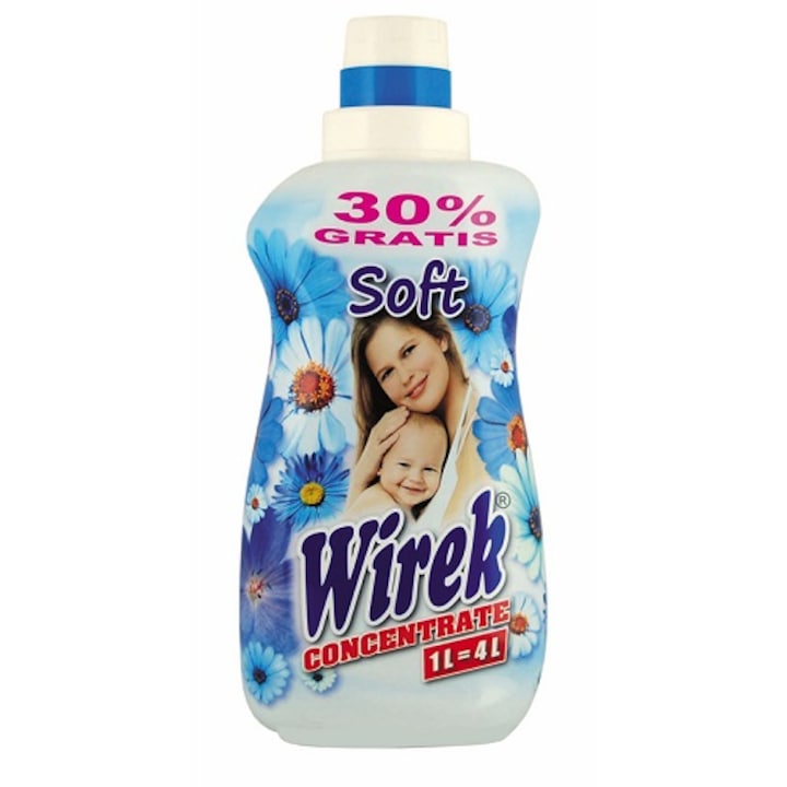 Wirek mosodai öblítőszer, 1 liter, virágos, citrusos, koncentrált