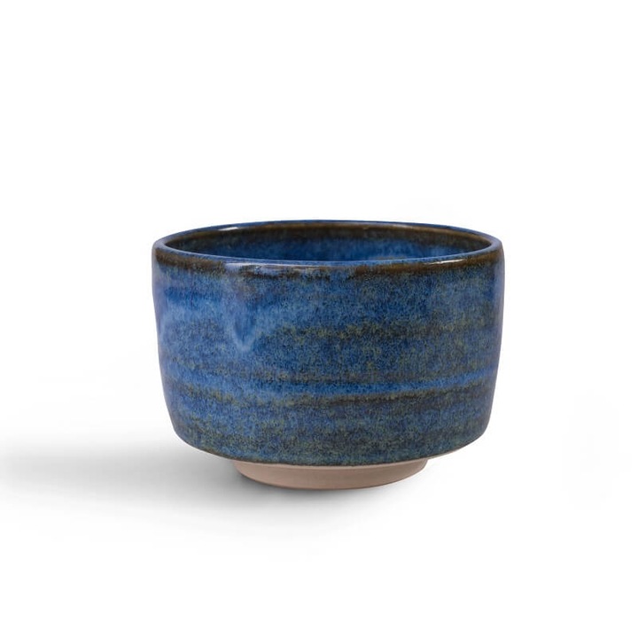 Bol Artizanal Japonez pentru Ceai Matcha KAZE, 8 x 11 cm