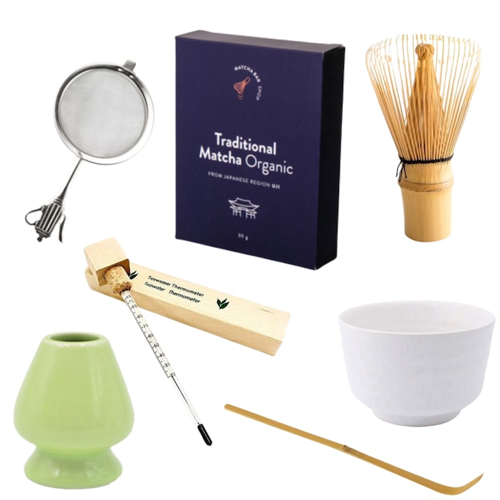 Set ceai Matcha, Traditional Complete, 7 piese
