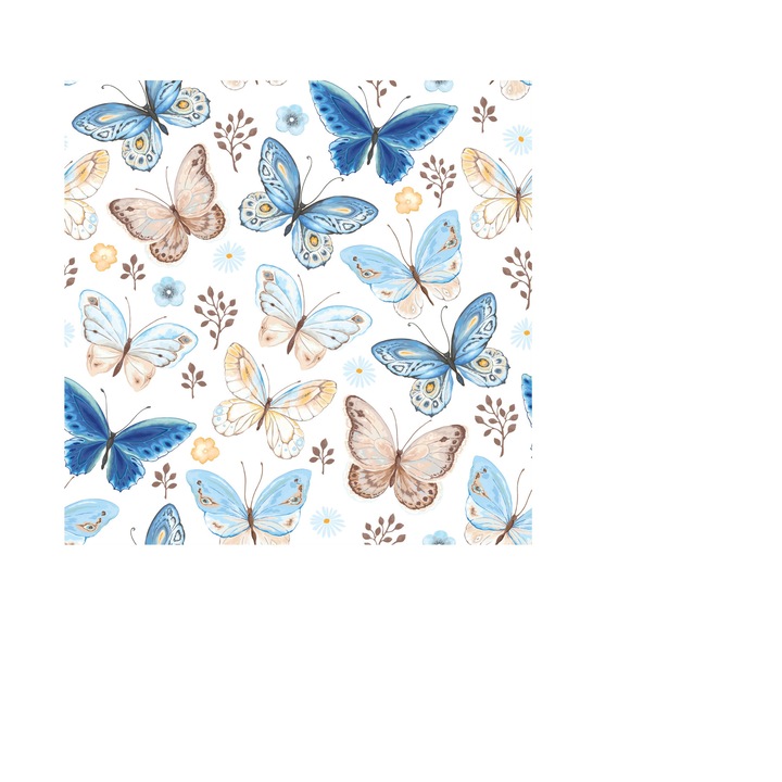Sticker Butterflies Pattern – 4 bucati 108x108cm